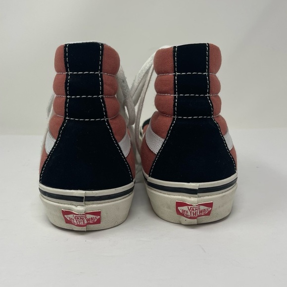 Vans Shoes Womens 8.5 Mens 7 Sk8 Hi 38 DX Pink Black Suede Ultra Cush Anaheim - Picture 4 of 12